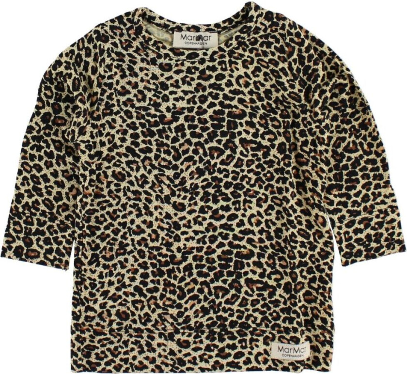 Genser - Brun Leopard Mønster - - 62 - Genser