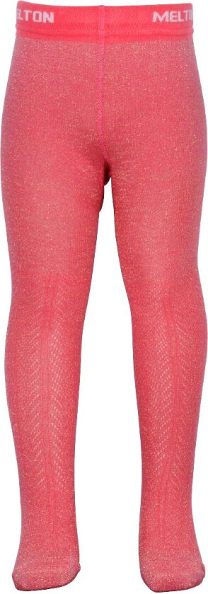 Strømpebukser - Rosa m. Glitter/Mønster - - 56/62 - Strømpebukser