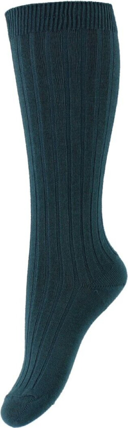 Knestrømper - Rib - Petroleum - - 32/35 - Sokker