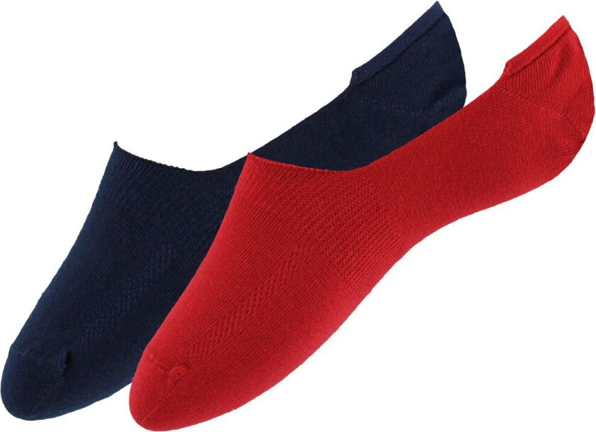 Fotball - 2-pack - Low Rise - Rød/Navy - - 43/46 - Sokker