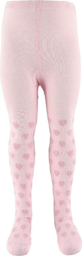 Strømpebukser - Lyserød m. Hjerter - - 68/74 - Strømpebukser