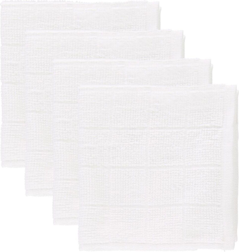 Pippi Vaskekluter - 4-pack - Hvit - Pippi Baby - OneSize - Vaskeklut