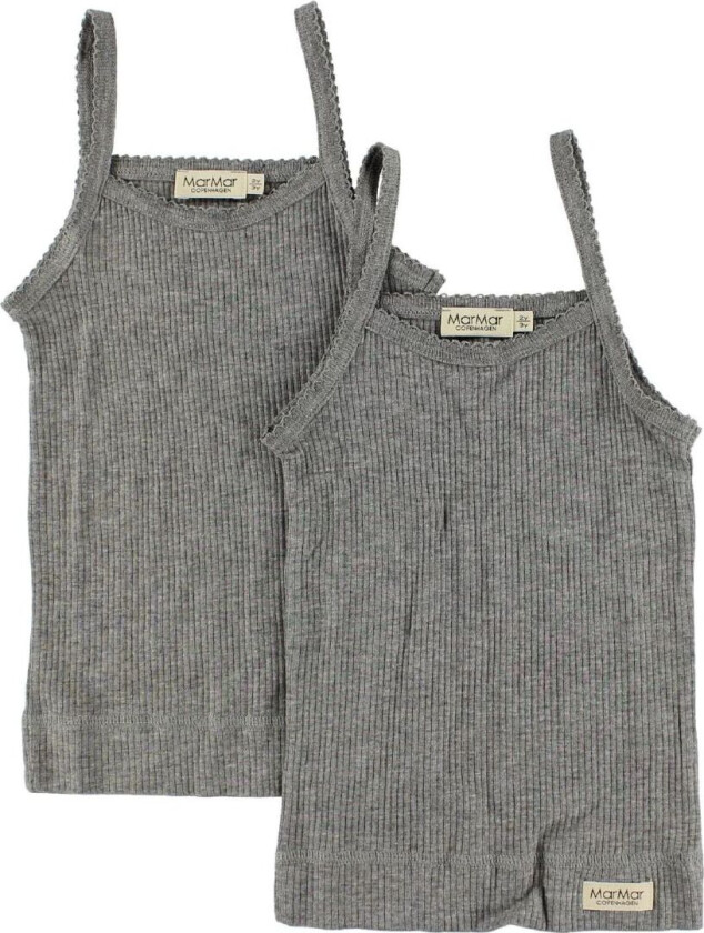 Bilde av Undertrøye - 2-pack - Grå Melert - - 2 år (92) - Undertrøye