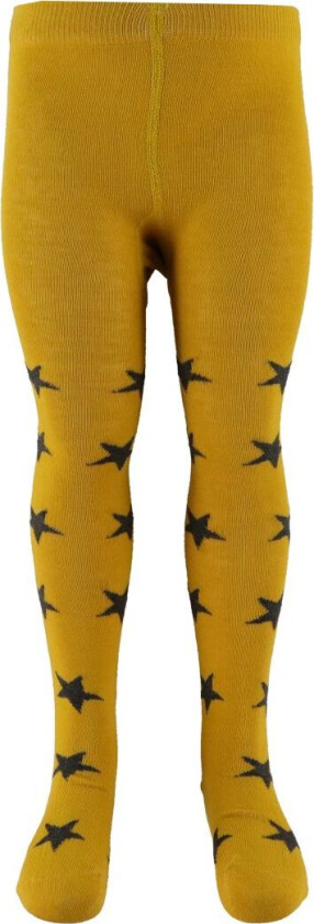 Strømpebukser - Gul m. Stjerner - - 68/74 - Strømpebukser