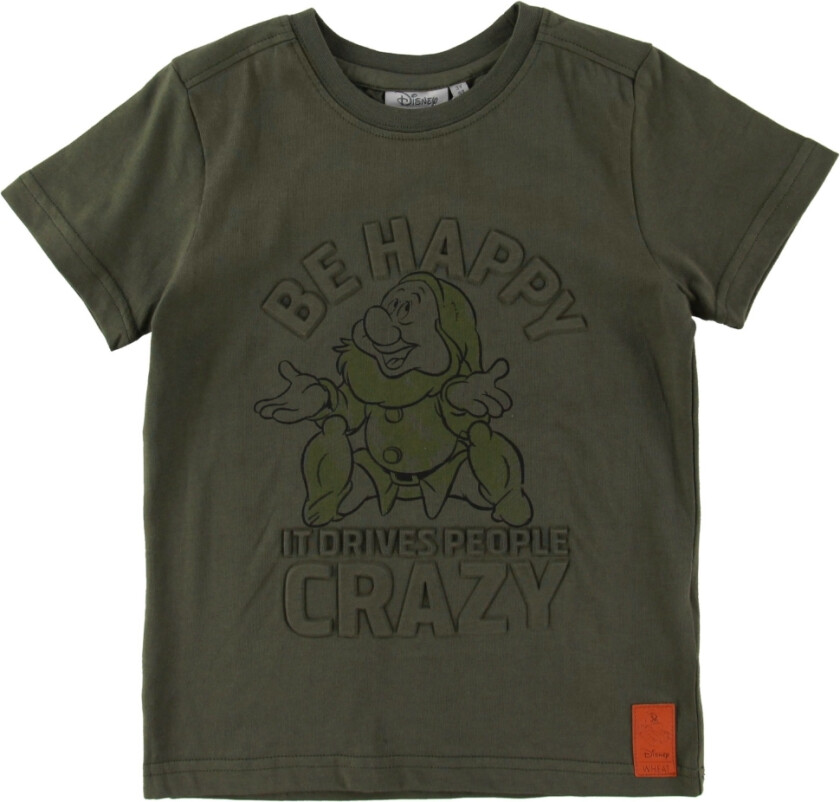T-skjorte - Happy - Army Leaf - - 68 - T-skjorte