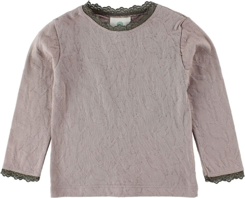 Genser - Lavendel m. Hullmønster - - 62 - Genser