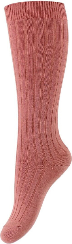 Knestrømper - Rib - Støvet Roa - - 7-8 år (122-128) - Sokker