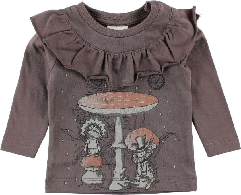 Genser - Støvet Mørkelilla m. Paddehatter - - 50 - Genser