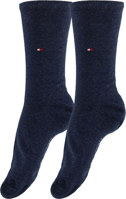 Sokker - 2-pack - Casual - Blå Melert - - 39/42 - Sokker