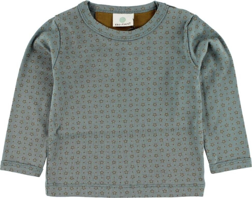 Genser - Stålblå m. Stjerner - - 62 - Genser