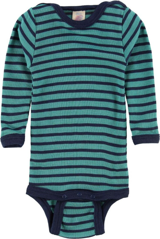 Body L/æ - Ull/Silke - Turkis/Navy - - 50/56 - Langermet Body