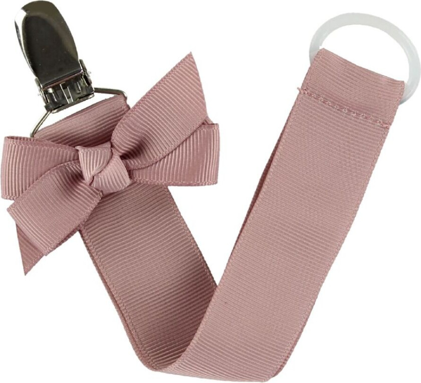 Smokkesnor - Antikk Rosa m. Sløyfe - - OneSize - Smokkebånd