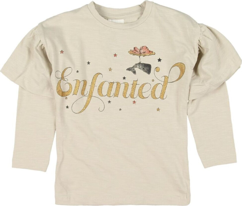 Genser - Beige m. Trykk/Gull - - 62 - Genser