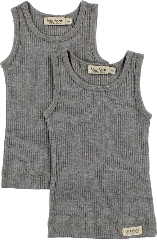Bilde av Undertrøyer - 2-pack - Grå Melert - - 1½ år (86) - Undertrøye