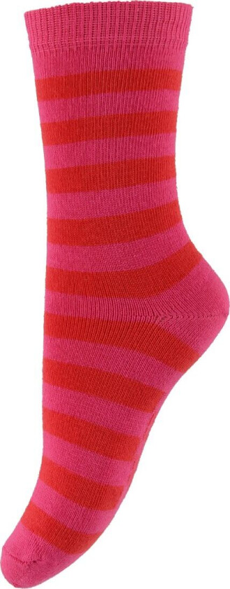 Sokker - Rød/Rosa Stripet - - 15/16 - Sokker