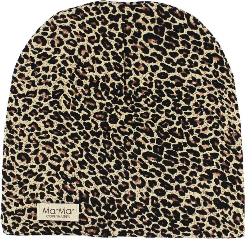 Lue - Leo Beanie - Brun Leopard - - 2-5 år (92-110) - Lue