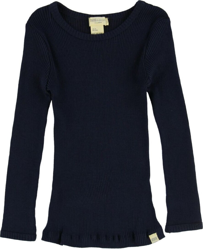 Genser - Bergen - Silke/Bomull - Dark Blue - - 4-5 år (104-110) - Genser
