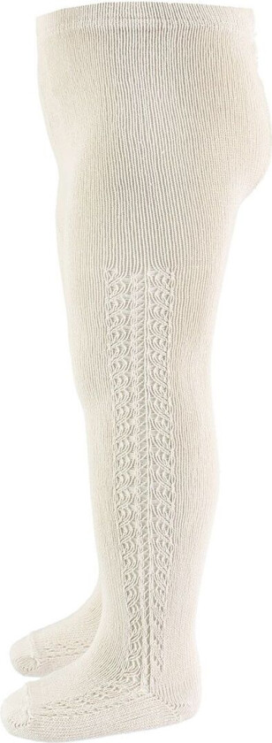 Strømpebukser m. Hullmønster - Beige - - 12-18 md - Strømpebukser