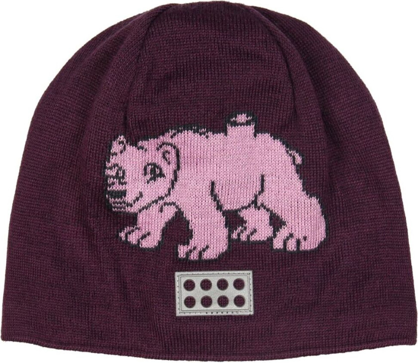 LEGO® Duplo Lue - Ull/Bomull - LWAustin - Bordeaux m. Rosa Isbjø - LEGO® Wear - 48 cm - Lue