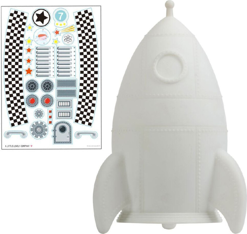 Lampe - 20 cm - Rakett - - OneSize - Nattlampe