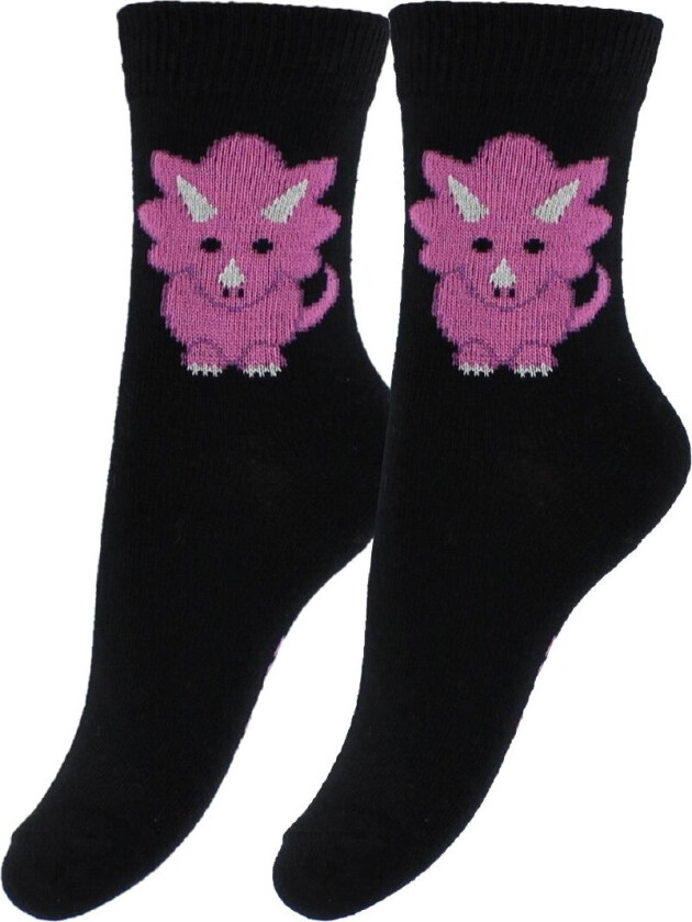 Sokker - 2-pack - Svart m. Dino - - 17/19 - Sokker