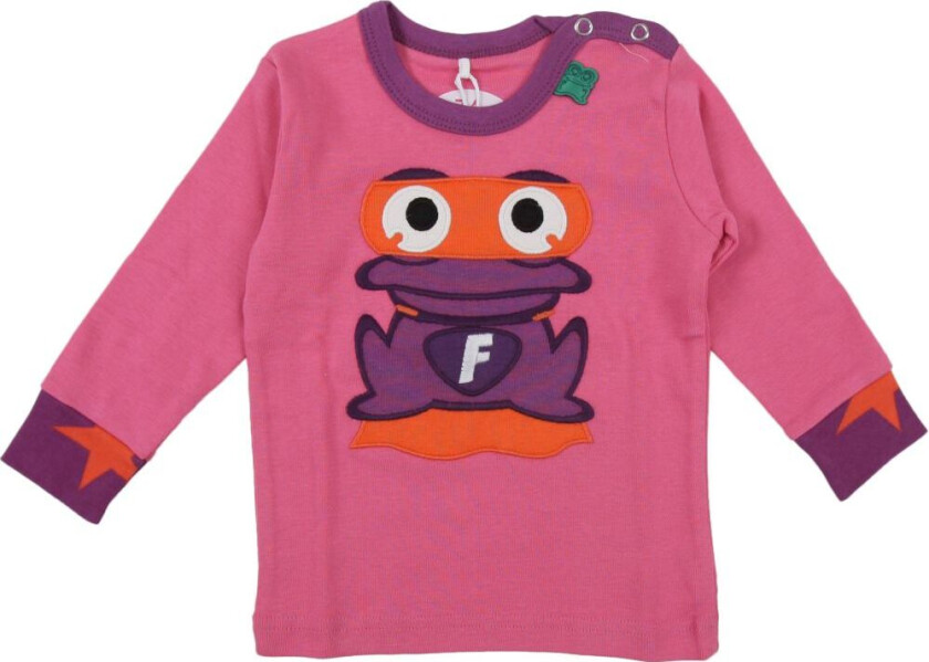 Babybluse - Lys Rosa m. Foran Hero - - 62 - Genser