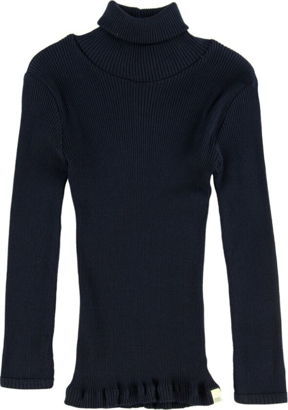 Genser m. Krage - Bui - Silke/Bomull - Dark Blue - - 12-14 år (152-164) - Genser