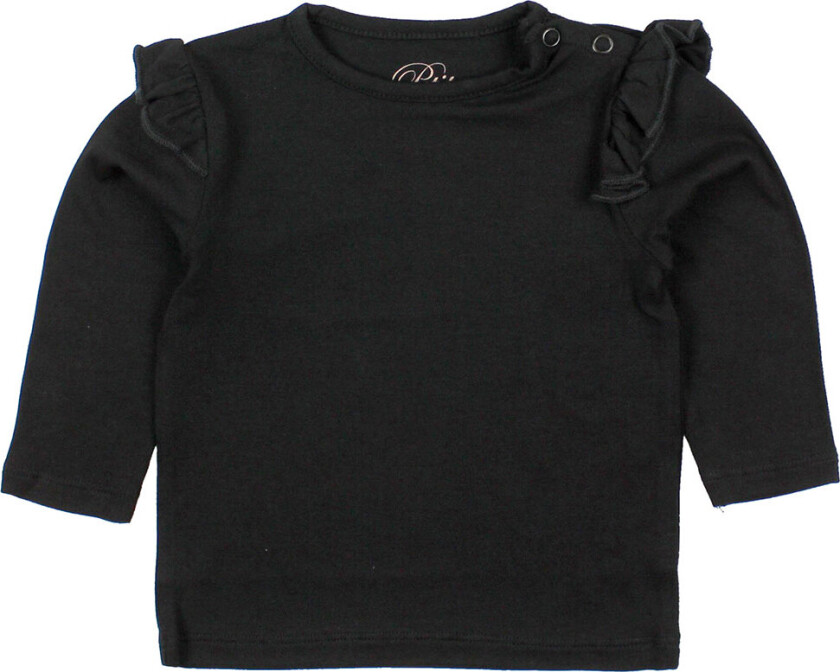 Petit By Sofie Schnoor Genser - Svart m. Volanger - Sofie Schnoor - 74 - Genser