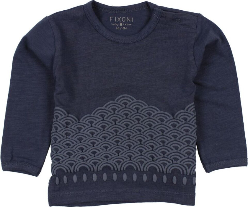 Genser - Navy m. Trykk - - 50 - Genser