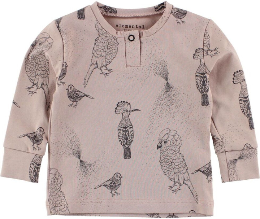 Genser - Elemental - Rosa m. Fugler - - 50 - Genser