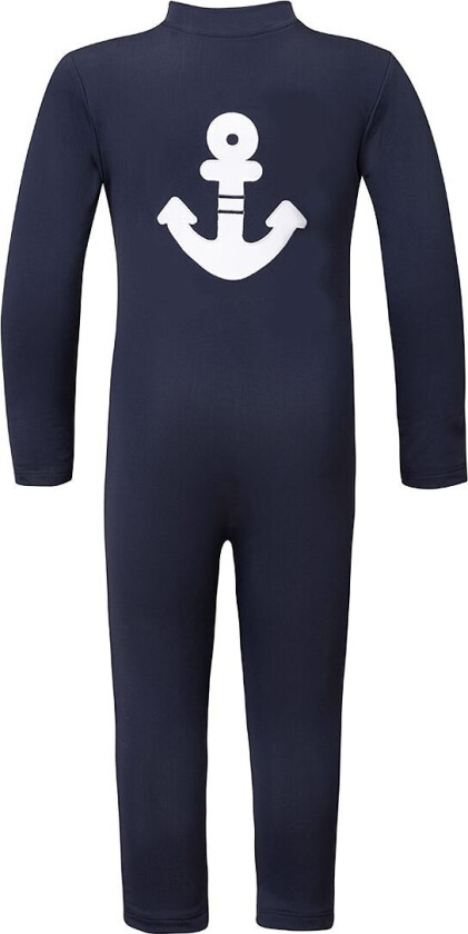 Badedrakt - Lou - UV50+ - Navy m. Anker - - 1-2 år (80-92) - Badetøy