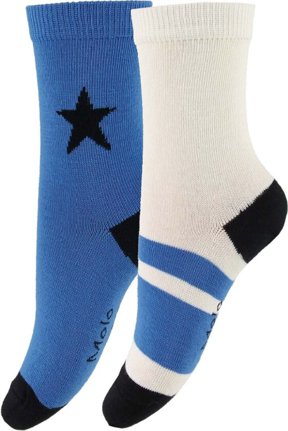 Sokker - 2-pack - Nitis - Azure - - 17/19 - Sokker