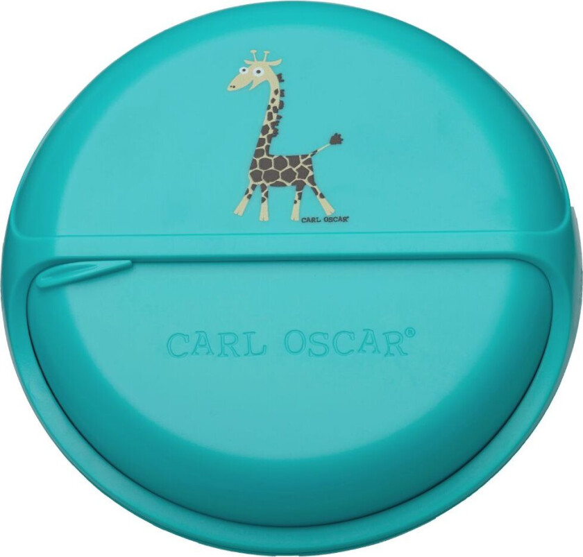 Snackbox - 15 cm - Turquoise Giraffe - - OneSize - Matboks