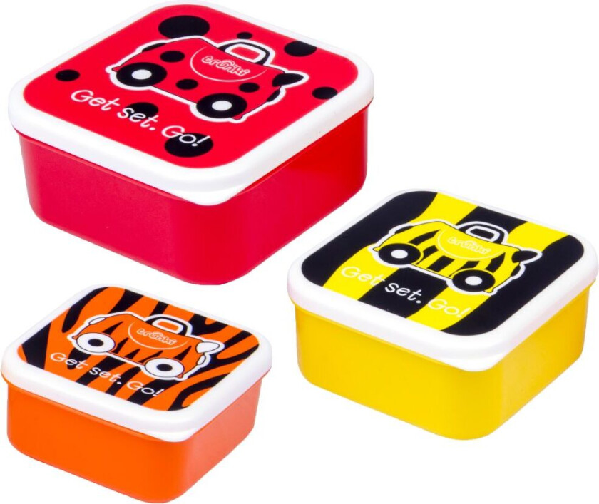 Snackbokser - 3-pack - Ladybug/Bie/Tiger - - OneSize - Matboks