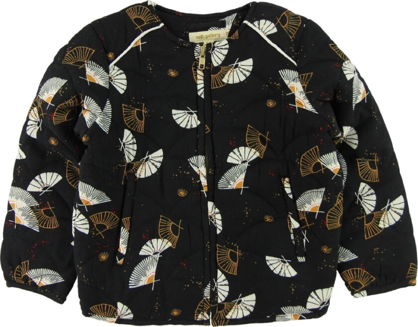 Jakke - Sabine - Svart m. Trykk - - 6 år (116) - Vinterjakke