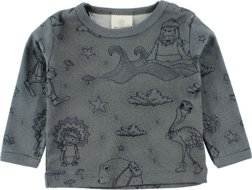 Genser - Støvet Petroleum m. Dyr - - 50 - Genser