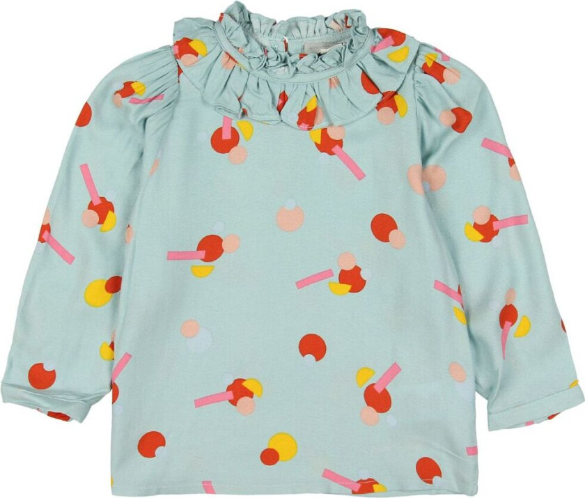 Genser - Viskose - Mint m. Mønster - - 2 år (92) - Genser