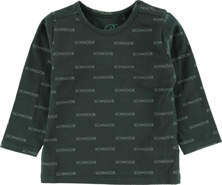 Petit By Sofie Schnoor Genser - Jersey - Grønn m. Logoer - Sofie Schnoor - 68 - Genser