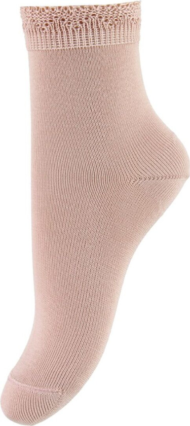 Sokker m. Blondekant - Rosa - - 0-3 md - Sokker