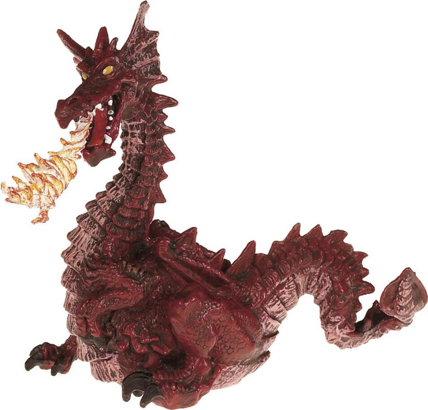 Bordeaux Drage m. Brann - H: 11 cm - - OneSize - Lekedyr