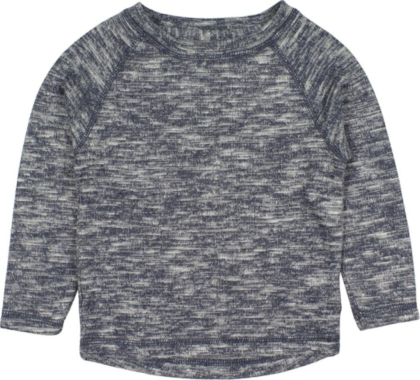 Mini Q Ture Genser - Fredie - Blå Melert - Mini A Ture - 1 år (80) - Genser