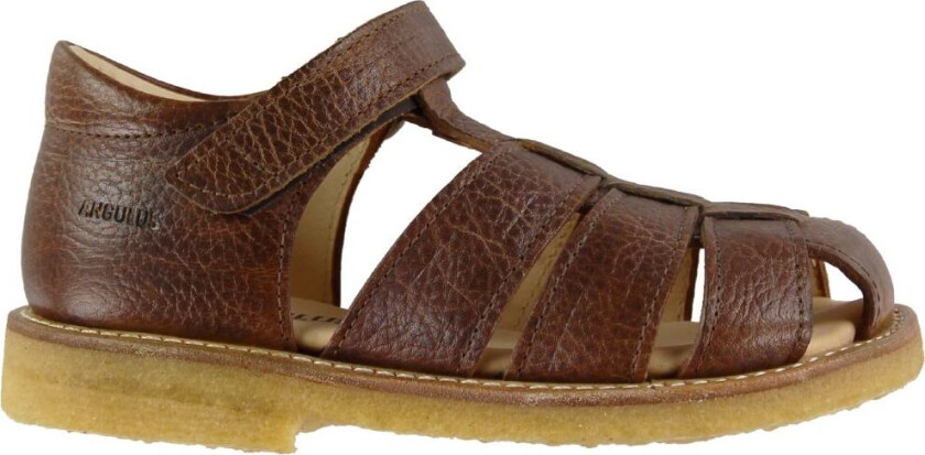Sandaler - Cognac m. Borrelås - - 23 - Sandals