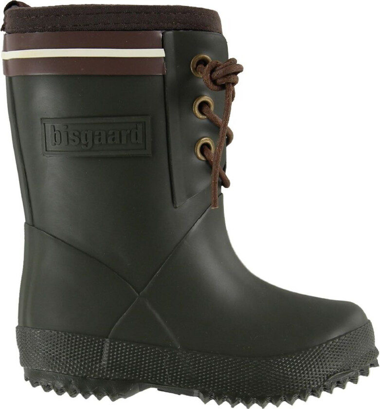 Termostøvler - Armygrønn/Brun m. Knytting - - 25 - Gummistøvler