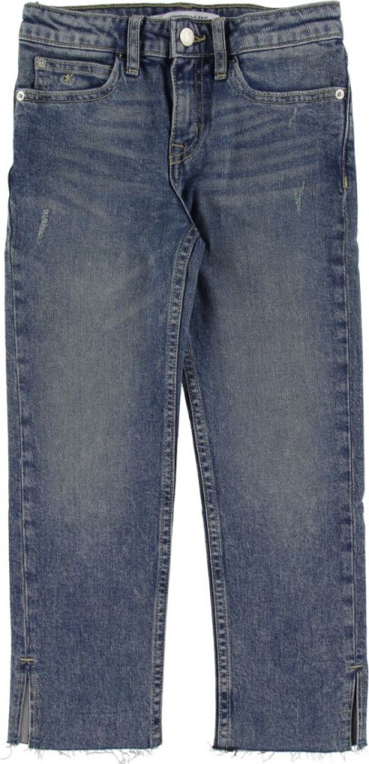 Jeans - Slim Crop - Blå Denim - - 16 år (176) - Jeans