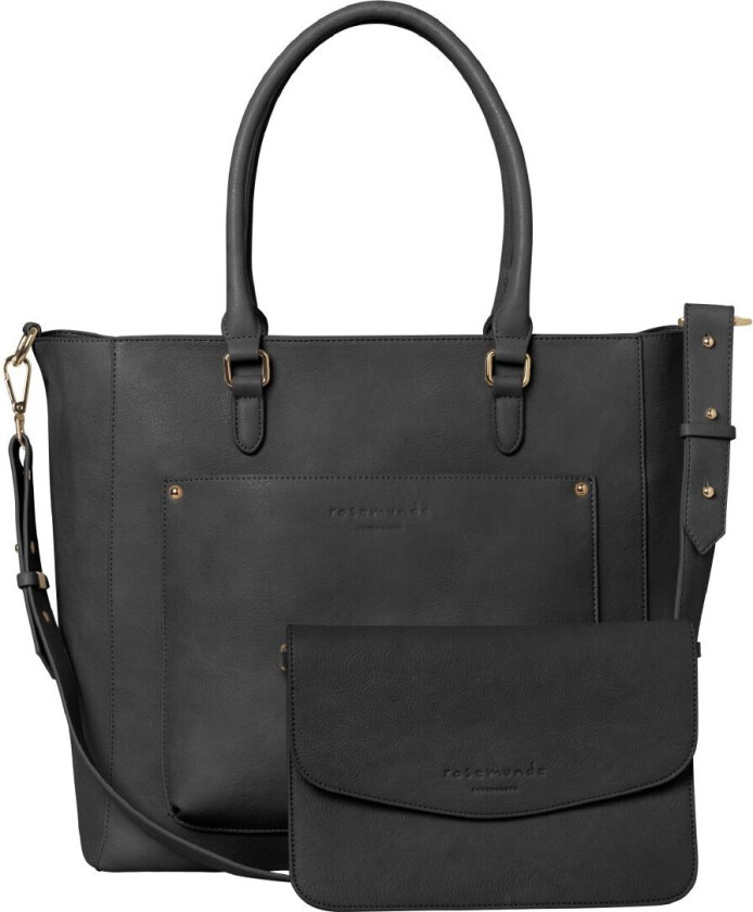 Shopper m. Clutch - Shopper - Black Gold - - OneSize - Veske