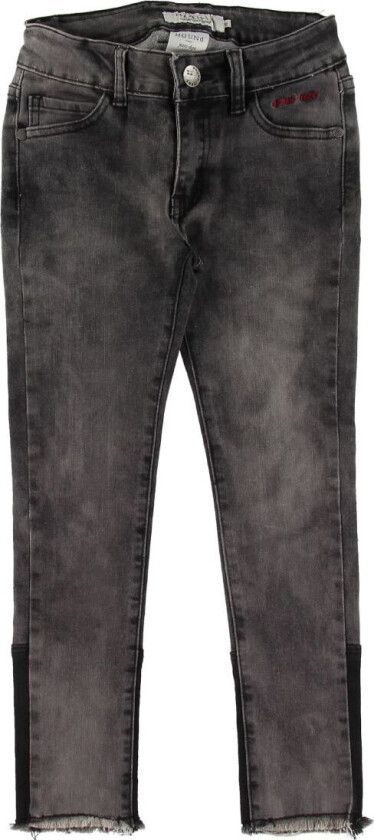 Jeans - Maling - Ankelpassform - Black Brukt Denim - - 14 år (164) - Jeans