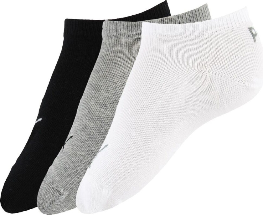 Ankelsokker - 3-pack - Sneaker Plain - Svart/Grå Melert/Whi - - 35/38 - Sokker