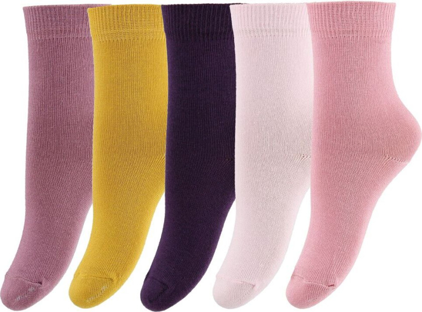 Sokker - 5-pack - Rosa/Gul/Lilla - - 31/34 - Sokker