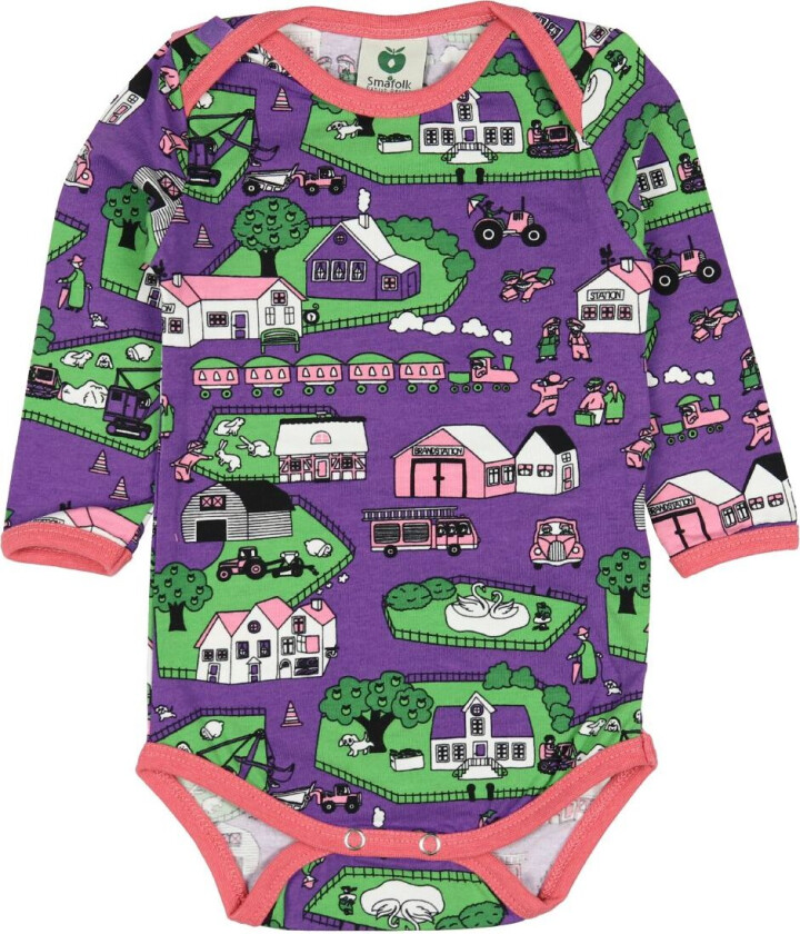 Body L/æ - Lilla m. Landskap - - 74 - Langermet Body