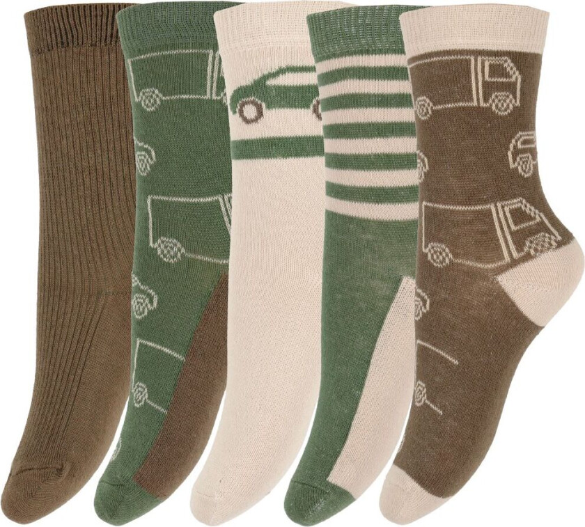 Sokker - 5-pack - Cocoa Brown - - 35/38 - Sokker